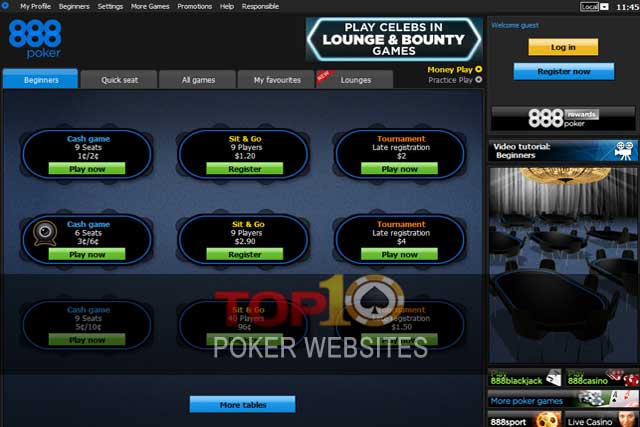 screenshot 888poker