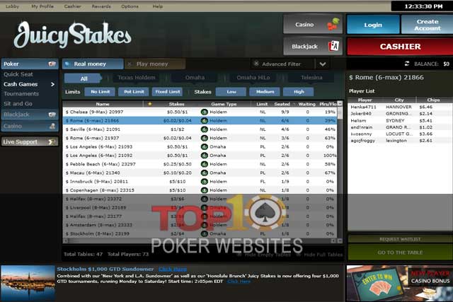 screenshot Juicy Stakes Poker