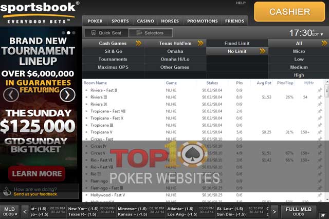 screenshot Sportsbook Poker
